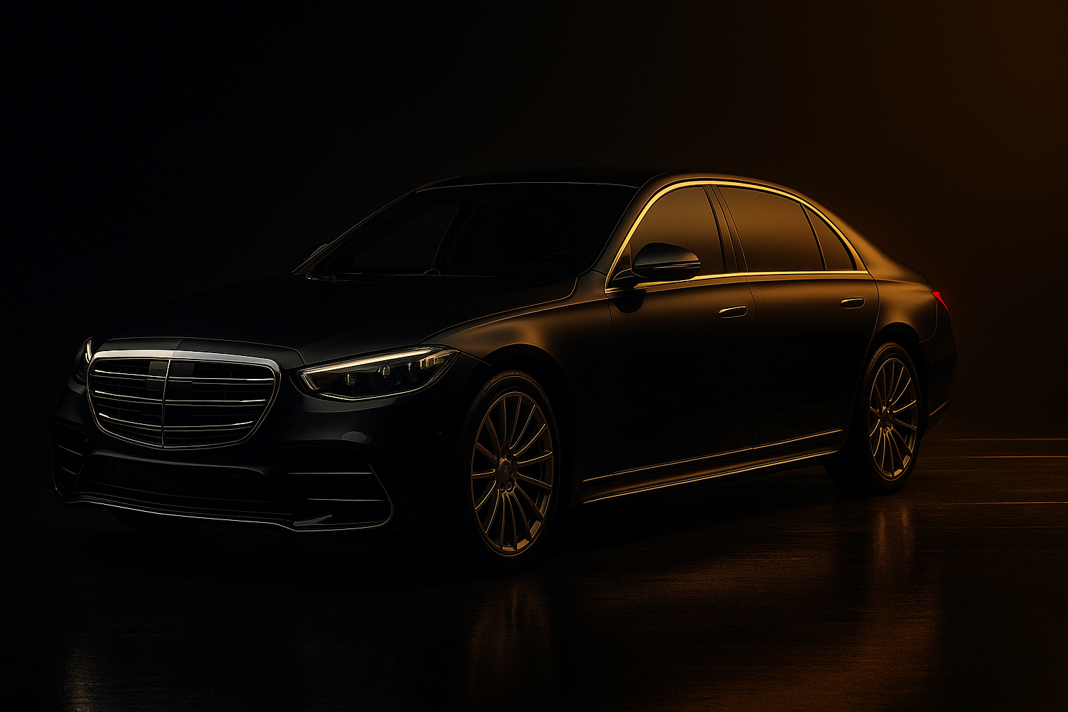 Mercedes Classe S chauffeur en tenue